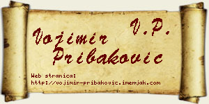 Vojimir Pribaković vizit kartica